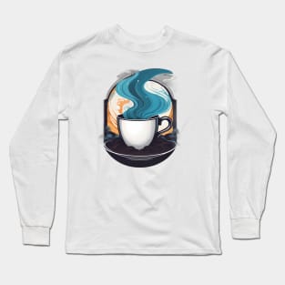 hot coffee cup magic art Long Sleeve T-Shirt